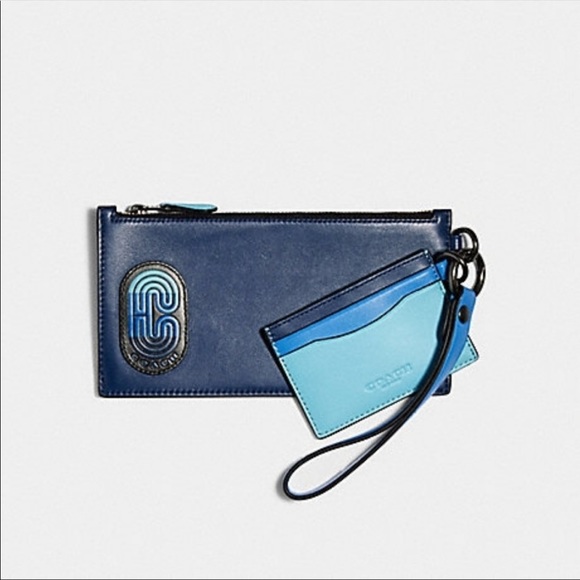 NWOT Coach Colorblock wristlet wallet card holder - Picture 3 of 14